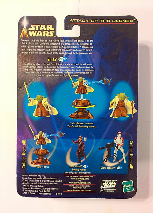 Star Wars Attack of The Clones Figure: Yoda (Jedi Master)...
