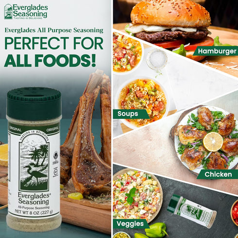 Everglades All-Purpose Seasoning – Signature Southern Blend of Bold Herbs & Spices – Sugar-Free, Zero-Calorie, All-Natural – Perfect for Chicken, ...