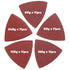 55Pcs Oscillating Tool Sanding Pad Triangle Sanding Pads Set 60/80/100/120/240 Multitool Sandpaper, Grit Fit for Finishing Wood Sanding Plaster...