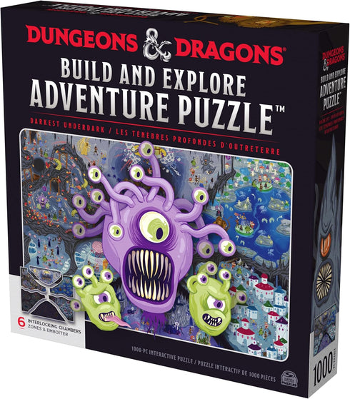 Dungeons & Dragons, Build and Explore Adventure Puzzle, DND Adult Puzzles, Dungeons and Dragons 1000 Piece Puzzles for Adults and Kids Ages 12+...