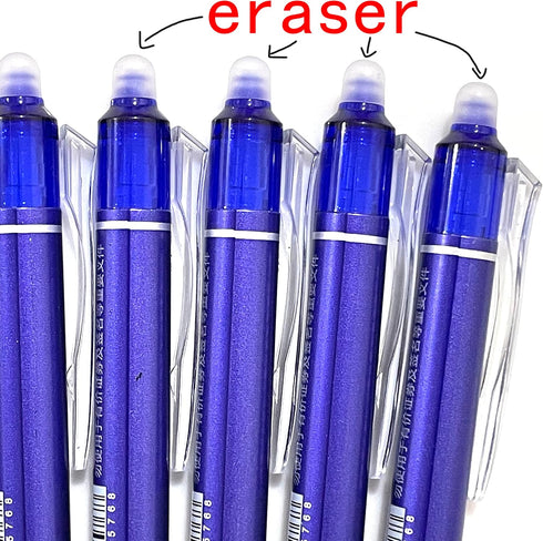 sencoo 12 pack Erasable Blue Gel Pens Retractable Erasable Blue Ink Rollerball Pens Students Stationery Office Pens School Prize Girl Gift Pens...