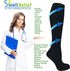 2 Pair Navy Blue Small/Medium Ladies Compression Socks, Moderate/Medium Compression 15-20 mmHg. Therapeutic, Occupational, Travel & Flight Knee-Hi...