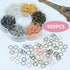 YAKA 900Pcs 9mm1Box 6 Colors Open Jump Ring,Ring Jewelry Keychain for Jewelry Making Accessories,1Pcc Jump Ring Open/Close Tool and 1Pcs Clear Box...