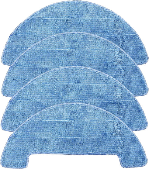 Smilefil 4pcs Replacement Mop Cloths Compatible with Coredy R750, R500, R550(R500+), R580, G800, G850 Robot Vacuum Cleaner Parts Accessories, Mode...