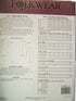 Folkwear #139 Vietnamese Ao Dai Pants Tunic Asian Sewing Costume Pattern...