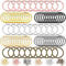 Ripeng 250 Pieces Flat Split Key Chain Rings Bulk 7 Colors Keychain Rings and 6 Colors Open Jump Loop, 25 Mm, 7 mm...