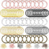 Ripeng 250 Pieces Flat Split Key Chain Rings Bulk 7 Colors Keychain Rings and 6 Colors Open Jump Loop, 25 Mm, 7 mm...