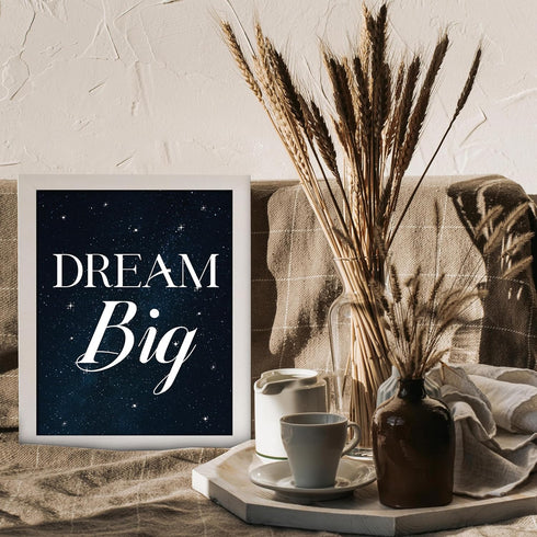 Posterizer 1 pcs-dream big-encouraging quote-Kids Room Art-Motivational & Inspirational Art-decor for nursery toddlers kids room- UNFRAMED Wall Ar...