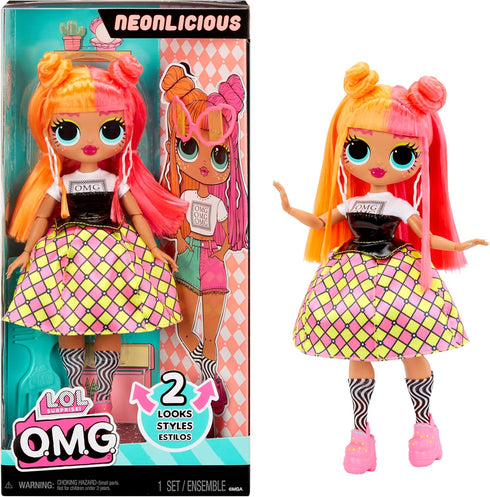 LOL Surprise OMG Neonlicious Fashion Doll with Multiple Surprises Including Transforming Fashions and Fabulous Accessories – Great Gift for Kids A...