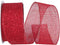 Reliant Ribbon Glitter Web Mesh Metallic Wired Edge Ribbon, 2-1/2 Inch X 20 Yards, Red...