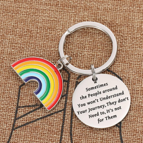 Lgbt Keychain Gifts Gay Pride Key for Men Him Her Some People are Gay Keyring Lesbian Jewelry Women Gay Pride Gay Keychains...