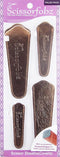 Scissors sheaths by SCISSORFOBZ with ScissorGripper -VALUE PACK-4 sizes- Designer Scissor Covers Holders for embroidery sewing quilting - Quilters...