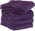DII Basic Terry Collection Waffle Dishtowel Set, 15x26, Solid Eggplant, 4 Piece...