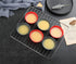 12 Pack Reusable Nonstick Jumbo Silicone Baking Cups, Cupcake and Muffin Liners, 3.8 Inch Large Size, Red and Gray Colors, Round...