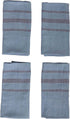 Creative Co-Op 18" Square Cotton Woven Overdyed Blue Stripes (Set of 4) Napkins, Aqua...