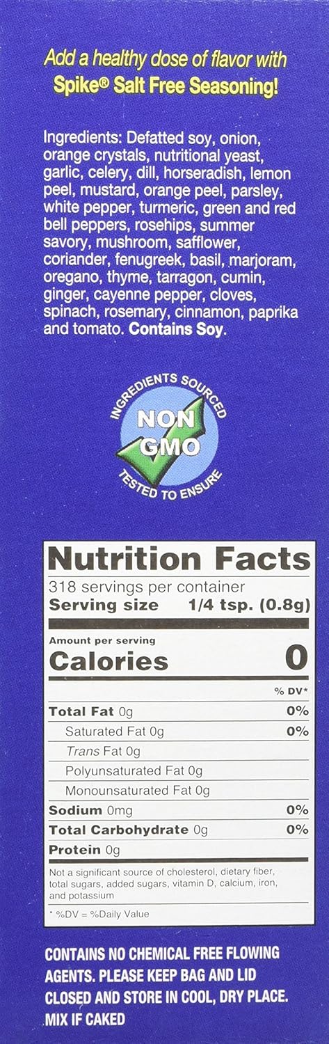 Spike All Natural Seasoning - Salt Free 9 oz Box...