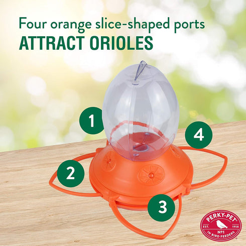Perky-Pet Opus Plus 32-ounce Plastic 449-2 Oriole Feeder...