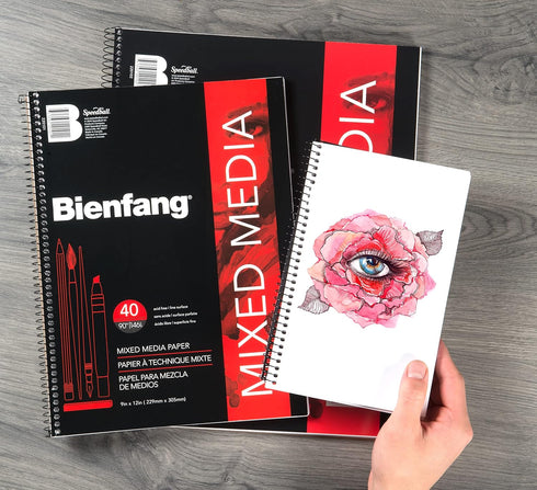 Bienfang Mixed Media Pad, 9 x 12 Inches...