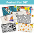 8 Pack Blank Cotton Canvas DIY Craft Zipper Bags Pouches Pencil Case for Makeup Cosmetic Toiletry Stationary Storage(Black + Grey + White)...