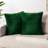 PAVILIA Emerald Green Throw Pillow Covers 18x18 Set of 2, Decorative Pillow Cases for Bed Sofa Couch, Boho Aesthetic Accent Decor Cushion Bedroom ...