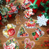 24 Pieces Christmas Refrigerator Magnets Christmas Santa Claus Gnome Snowflake Magnets Decorative Car Fridge Magnetic Stickers Xmas Magnets Decora...