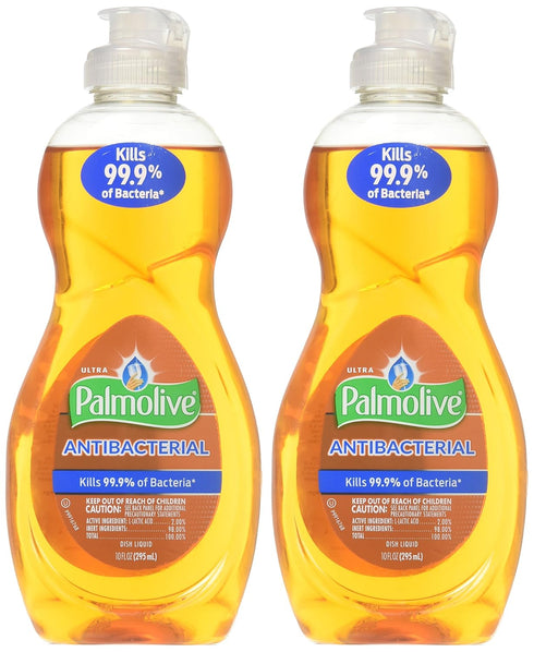 Palmolive Ultra Antibacterial Orange Dish Washing Liquid, 10 oz-2 pack...
