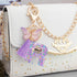 Suweibuke Cute Pink Key Chains for Women Girls, Initial Letter Keychains with Tassel, Charms for Key Purse Handbags Backpacks...