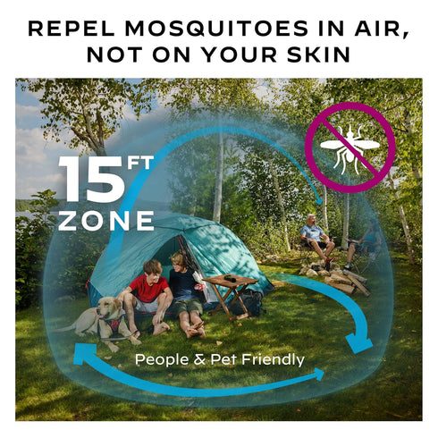 Thermacell Mosquito Portable Repeller; Includes 12-Hour Refill; 15 Foot Zone of Protection; Highly Effective Mosquito Repellent; Deet Free Bug Spr...