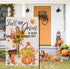Hexagram Welcome Fall Garden Flag, Outdoor Fall Decor, Double Sided Burlap Fall Crucifix Pumpkin Sunflower Yard Flags, Autumn Fall Outside Farmhou...