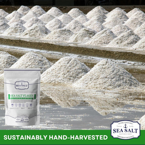 Flaky Sea Salt, Baja Fleur de Sel Flake Salt, Gourmet Finishing Salt Flakes for Cooking or Baking, 7 oz Pouch - Sea Salt Superstore...