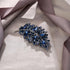 EVER FAITH Gala Round Austrian Crystal Brooch Pin, Vintage Inspired Leaf Marquise Brooch for Women...