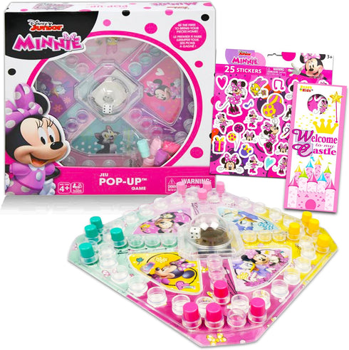 Disney Junior Minnie Mouse Pop Up Game ~ Minnie Mouse Board Game for Kids with Pop Up Dice and Minnie Mouse Stickers (Disney Junior Party Favors a...