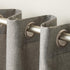 Exclusive Home Loha Linen Grommet Top Curtain Panel Pair, 54"x84", Black Pearl...