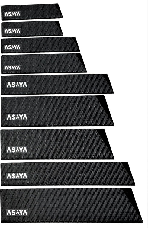 Asaya Professional Knife Edge Guards -Universal Blade Covers - Extra Strength, ABS Plastic and BPA-Free Felt Lining, non-Toxic and Food Safe - Kni...