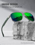 LUENX Aviator Sunglasses for Men Square Polarized Polygon Lens - UV 400 Protection with Accessories 61MM Driving Outdoor...