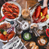 Crab Leg Crackers and Tools - Lobster Crackers and Picks Set Shellfish Crab Claw Cracker Stainless Steel Seafood Crackers & Forks - lobster tools ...
