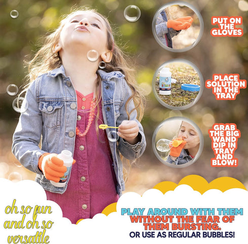 Touchable Bouncing Bubble Kit for Kids – Unpoppable Bubbles Solution Toy for Indoor & Outdoor Play – Unique Miracle Big Bubble Maker Game Makes a ...