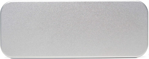 StuffIncase Single Mini Pencil Box, Platinum. Use as Pencil, Makeup, Jewelry, Gift, Candy, Favor or Birthday Gift Box...