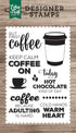 Echo Park Paper Company First Coffee 4X6 Stamp...