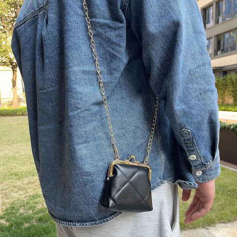 1Pcs Women Kiss Lock Purses and Handbags Vintage Purses Wallet Crossbody Bag Handbag...