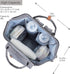 NeoTech Care Diaper Bag Backpack for Baby Girl/Boy, Wide Opening, Multifunction Organizing Pockets (Gray)...