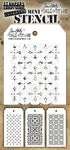 Stampers Anonymous THMST030 Tim Holtz Mini Layered Stencil 3/Pkg-Set #30...