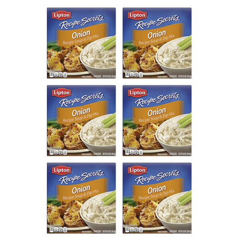 Lipton Recipe Secrets Soup and Dip Mix For a Delicious Meal Onion Great With Your Favorite Recipes, Dip or Soup Mix 2 oz (Pack of 6)...
