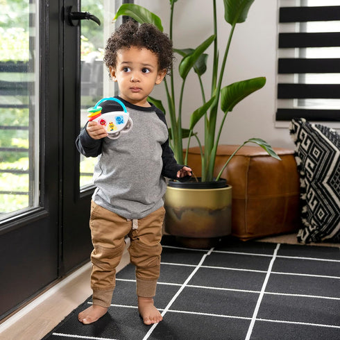 Baby Einstein Tiny Tambourine Musical Toy & Rattle, BPA Free, Take Along, Age 3 Months+...