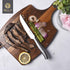BILL.F Steak knives Serrated Steak Knife Set Stainless Steel Steak Knife Set of 4...