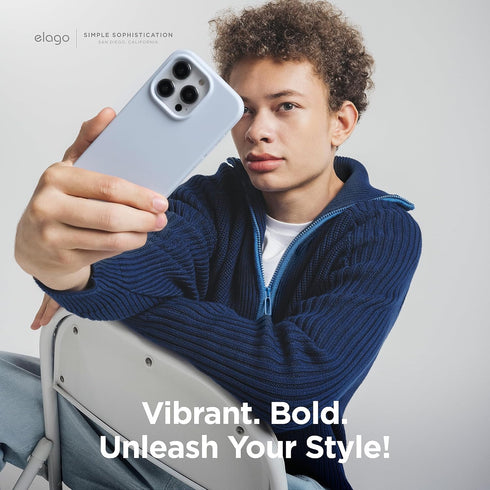 elago Compatible with iPhone 15 Case, Liquid Silicone Case, Full Body Protective Cover, Shockproof, Slim Phone Case, Anti-Scratch Soft Microfiber ...