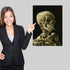 Palace Learning Vincent Van Gogh (Skull with Cigarette, 1885) Art Poster Print - 18 x 24 LAMINATED - Van Gogh Skeleton...