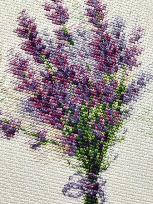 RIOLIS Counted Cross Stitch Kit 6"X7"-Bouquet With Lavender (14 Count) -R1607...