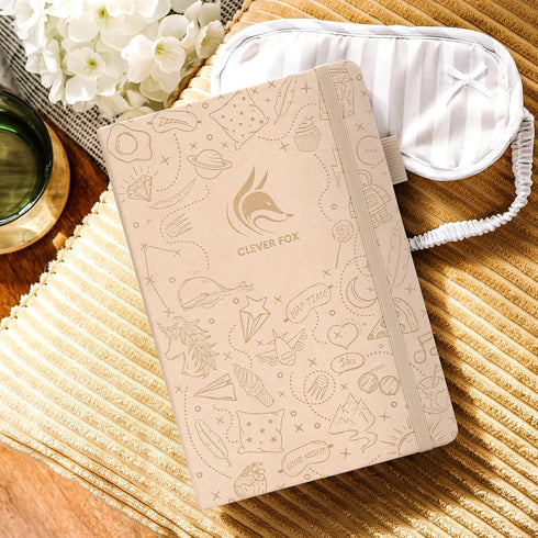 Clever Fox Dream Journal – Guided Dream Diary for Women, Men & Kids – Hardcover Dream Notebook – Log Book for Dream Journaling (Seashell)...