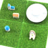 Elcoho 10 Pieces Fake Grass for Crafts Fairy Garden Grass 6 x 6 Inches Artificial Garden Grass for Miniature Ornament Garden Dollhouse DIY Decorat...